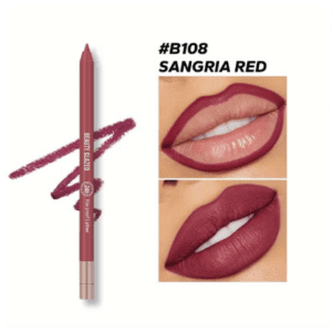 Beauty Glazed 24h Waterproof & Long Lasting Lip Liner Shade-108 Sangria Red