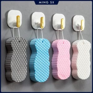 3D baby Exfoliating Sponge – Black and Solid